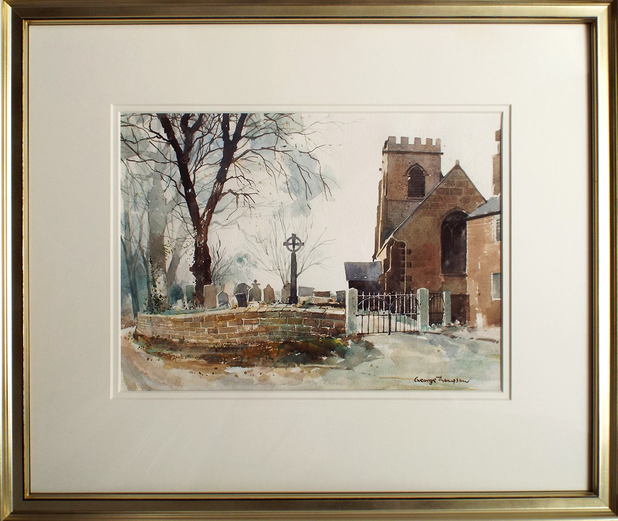 George Thompson Shotwick Church framed