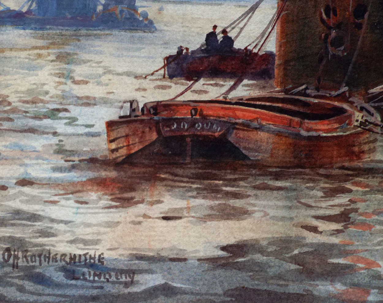 Frederick William Scarbrough On Rotherhithe, London signed 2
