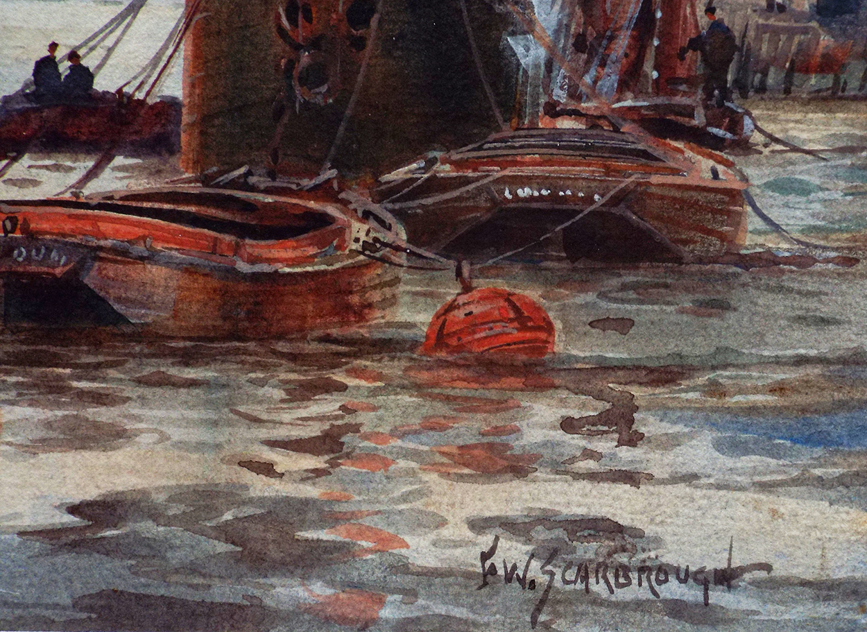 Frederick William Scarbrough On Rotherhithe, London signed