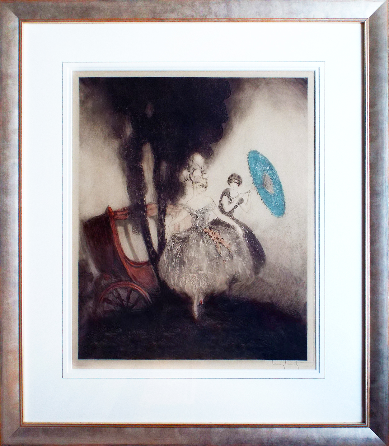 Louis Icart Coach framed