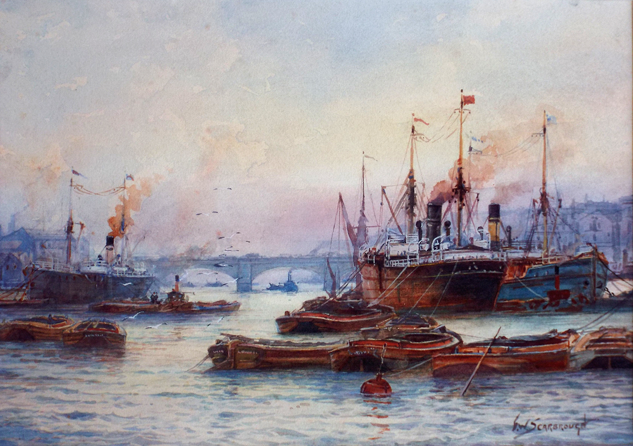 Frederick William Scarbrough London Bridge River Thames