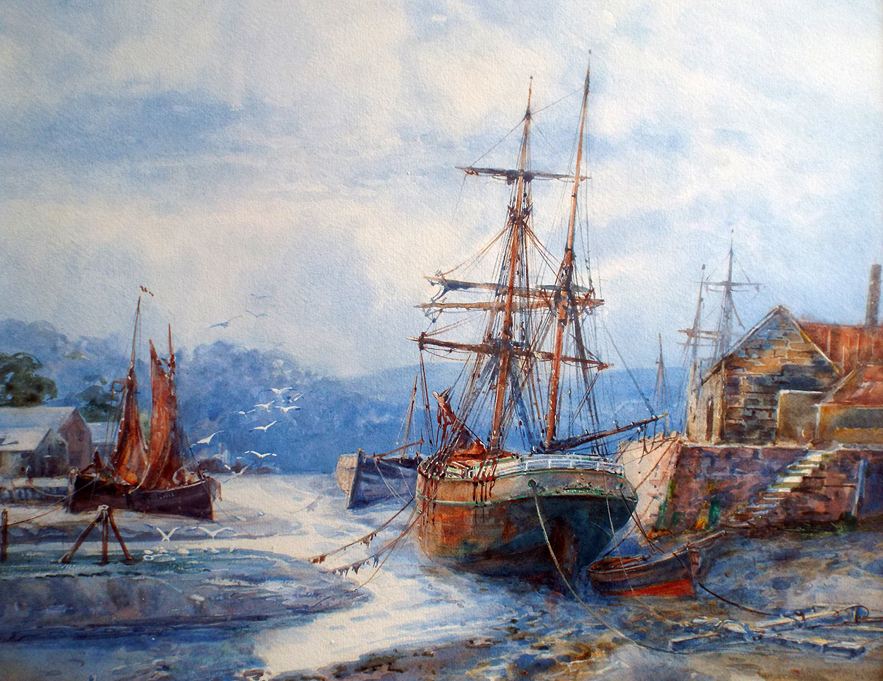 Frederick William Scarbrough Low Tide Whitby close up