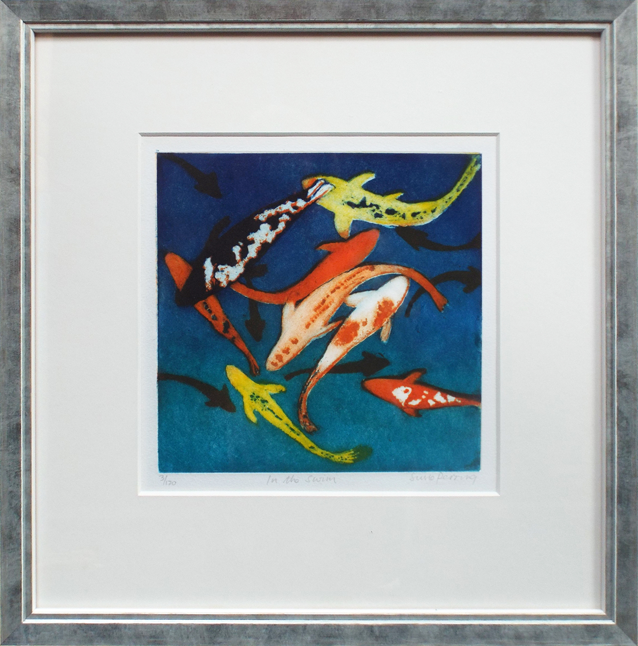 Susie Perring In the Swim framed
