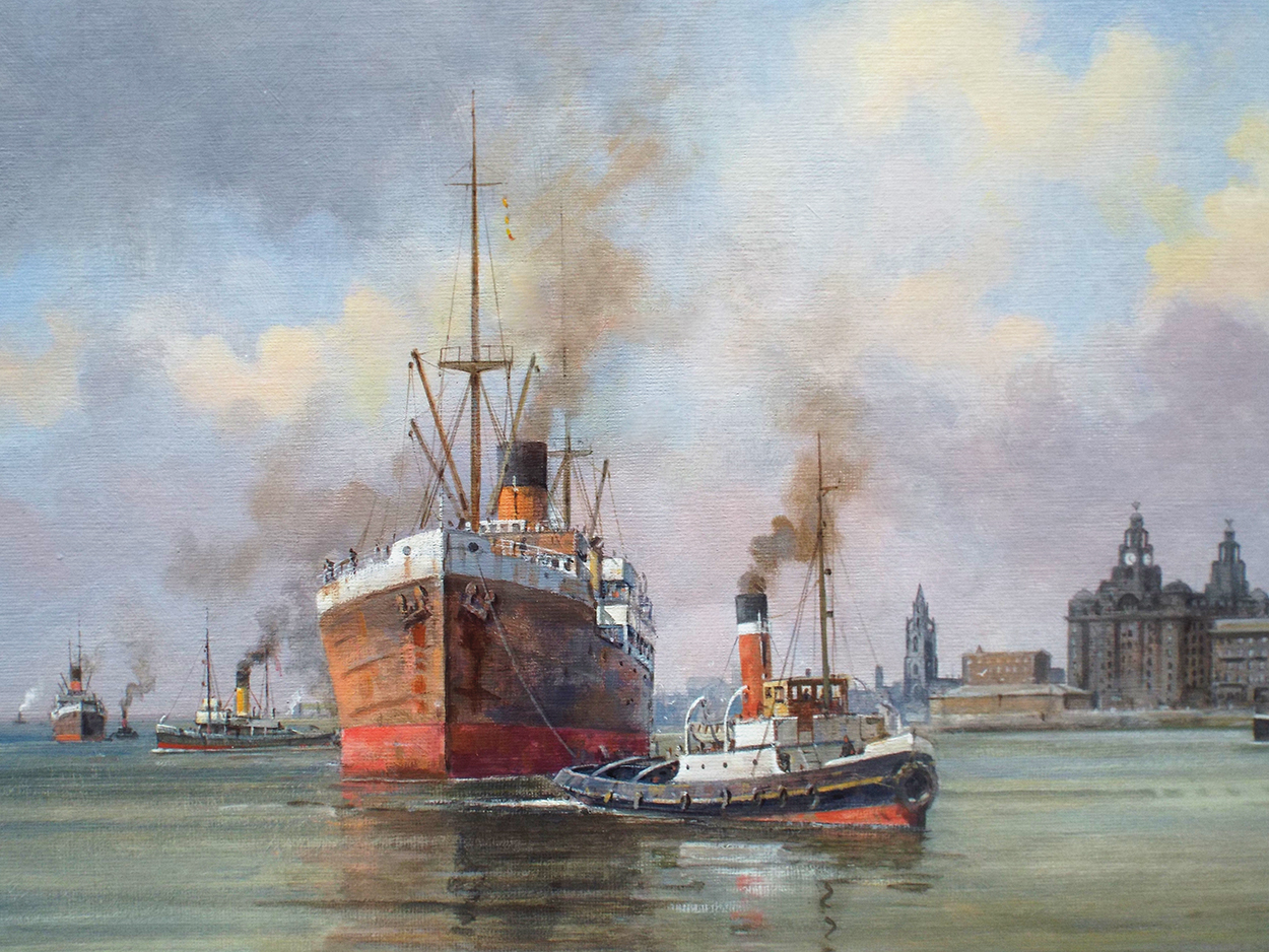 John Chapman A Helping Hand River Mersey close up