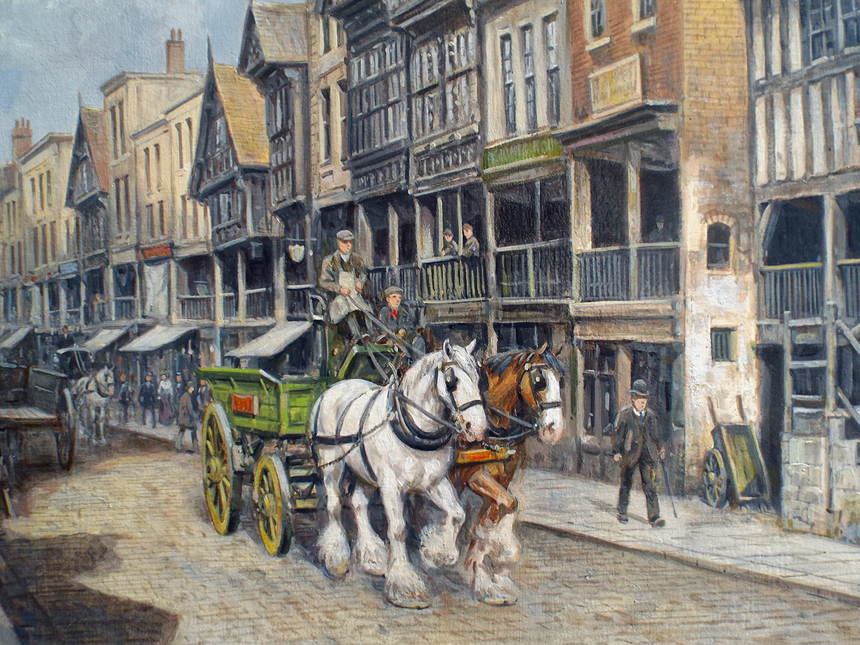 John Chapman Watergate Street Chester close up