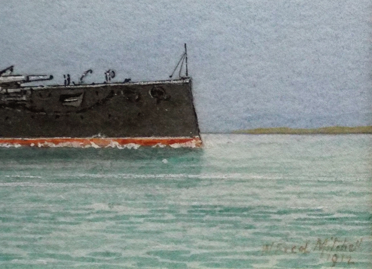 William Frederick Mitchell HMS Revenge signed