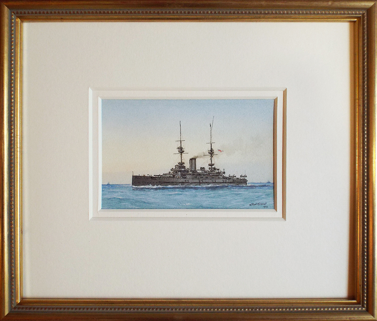 William Frederick Mitchell HMS Victorious framed