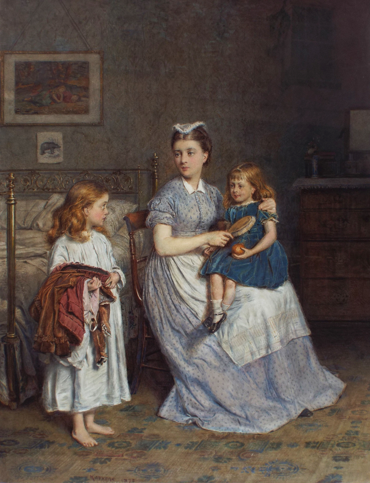 George Goodwin Kilburne Family in the Evening- Unframed
