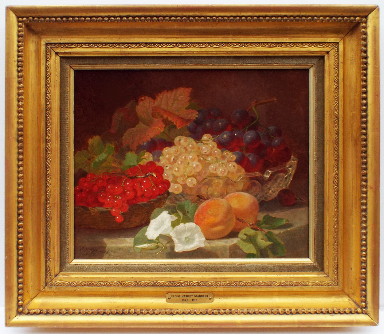Eloise Harriet Stannard Still Life Grapes- Framed