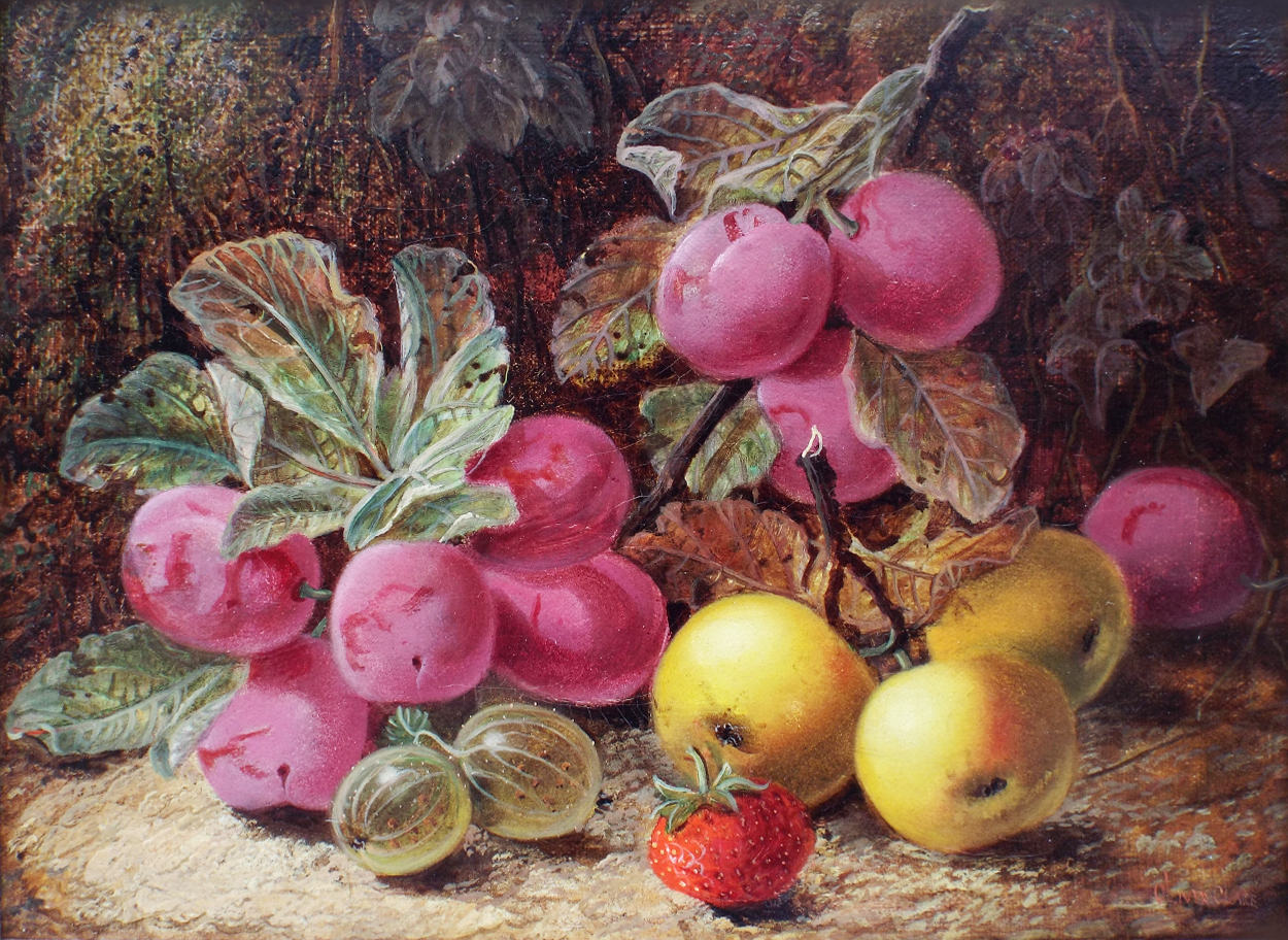 Oliver Clare Plums & Apples- Unframed