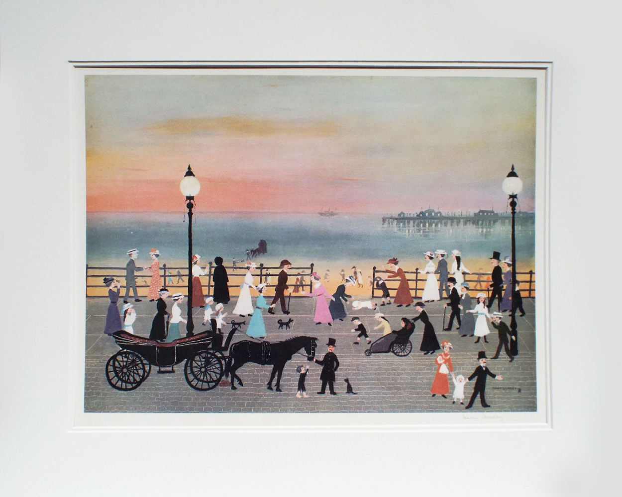 Helen Bradley Blackpool Pier- Mounted