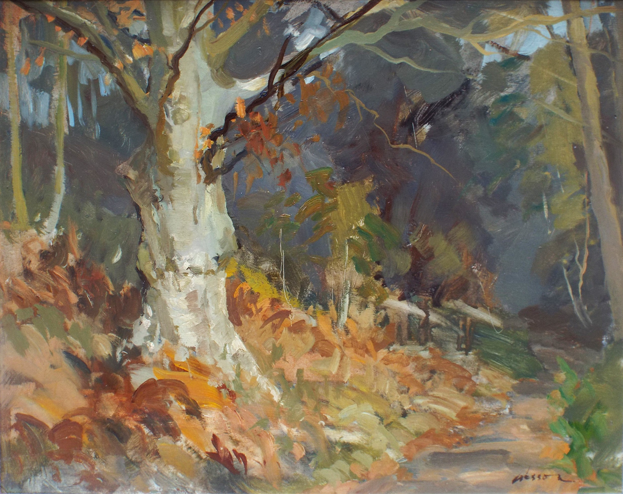 Edward Wesson Autumn Walk- Unframed
