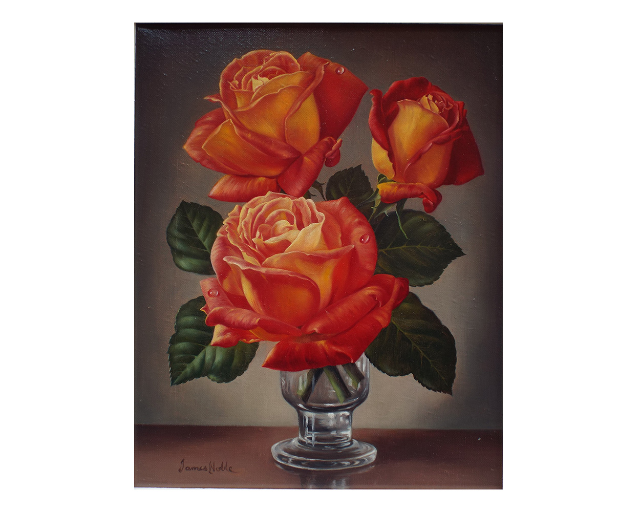 James Noble - Flame Roses in Full Bloom - Product Image