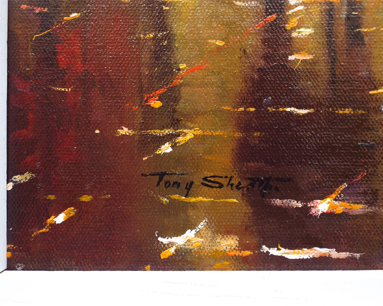 Tony Sheath, Christmas Lights at the Cross, Chester - Signiture