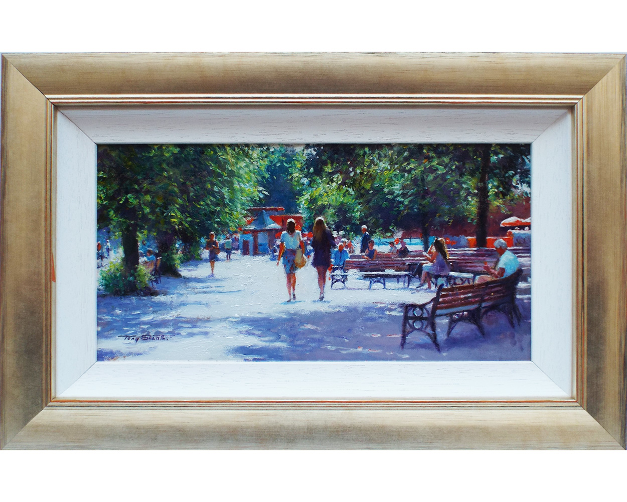 Tony Sheath, Summer in the Groves, Chester - Framed