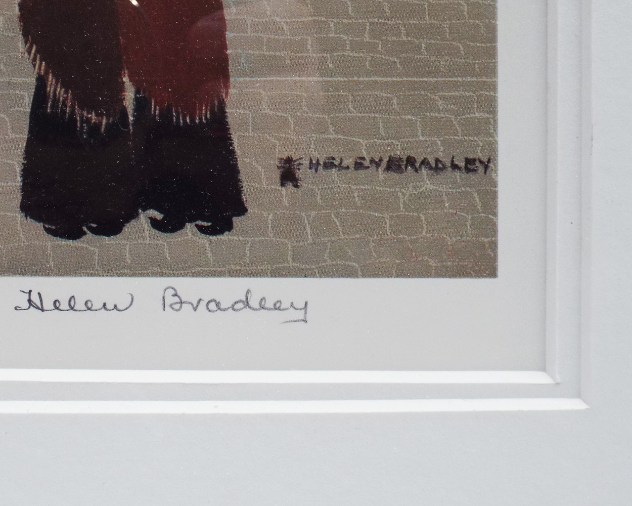 Helen Bradley, Going Home - Signiture