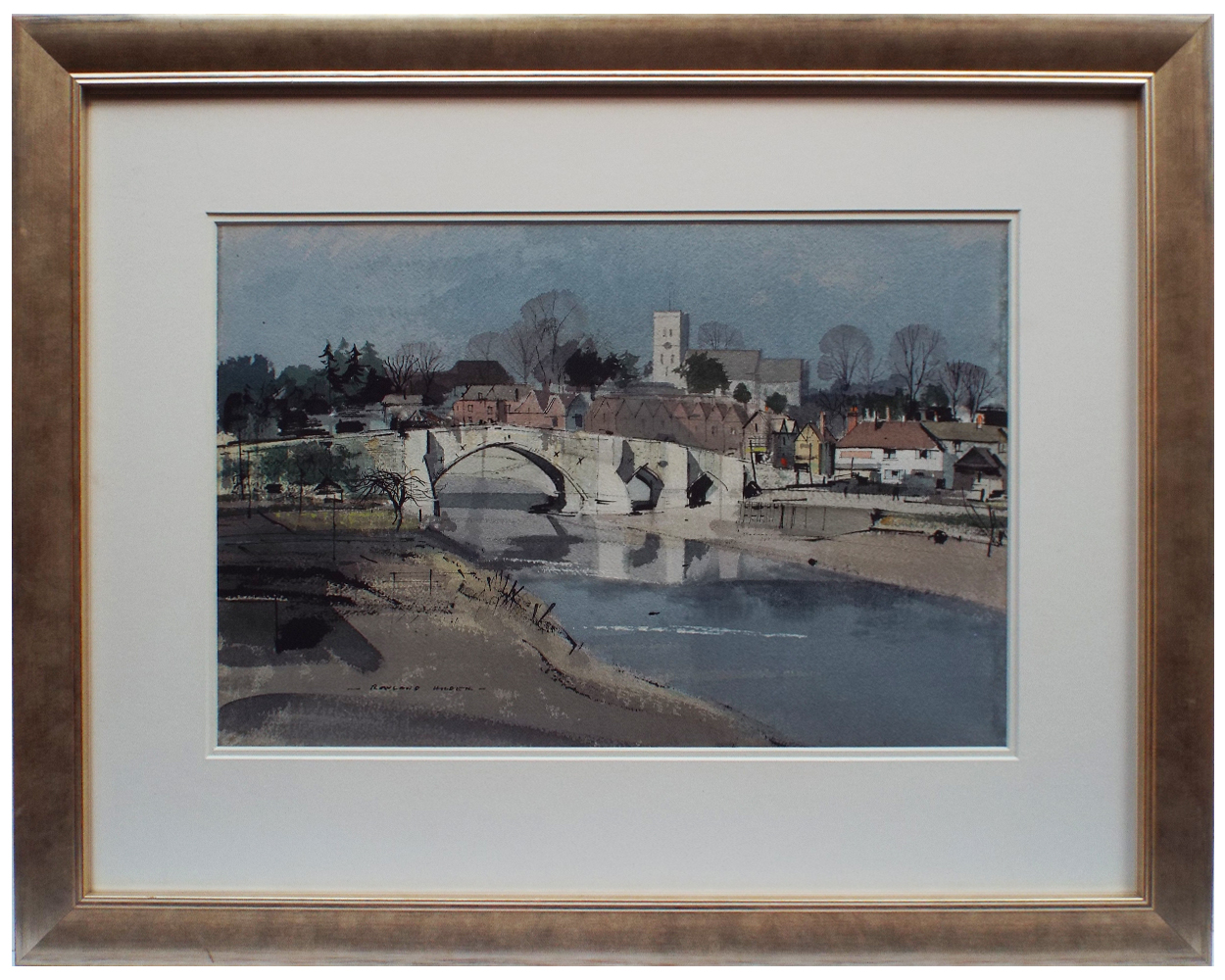 Rowland Frederick Hilder, Aylesford Bridge - Framed