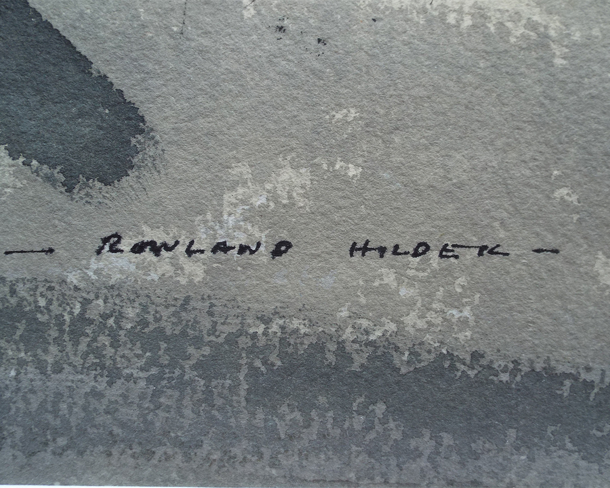 Rowland Frederick Hilder, Aylesford Bridge - Signiture